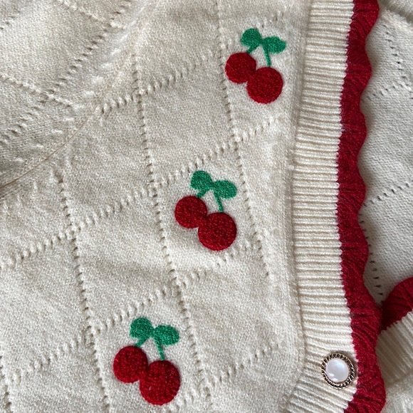 SOLD • cider cherry cardigan - Picture 4 of 15